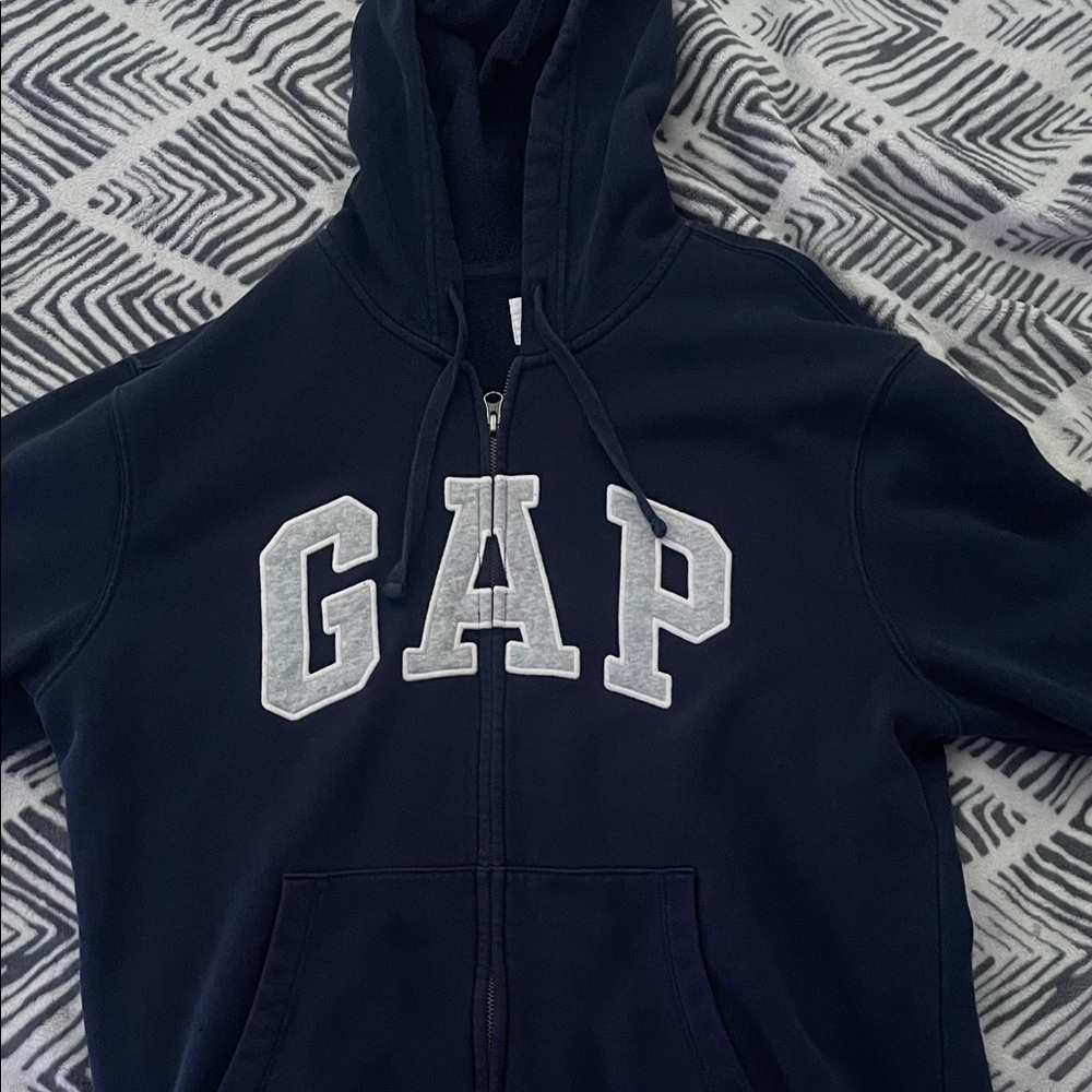 GAP men’s  Dark Blue Zip-Up Hoodie